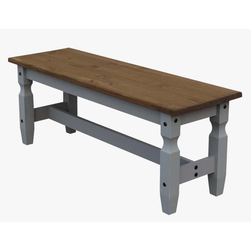 Corona Grey Wax 4'0" Bench